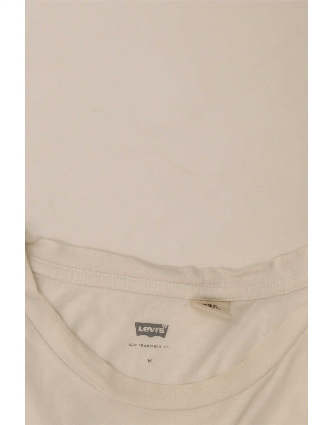 Levi's Grafisk T-shirt top til kvinder UK 12 Medium White