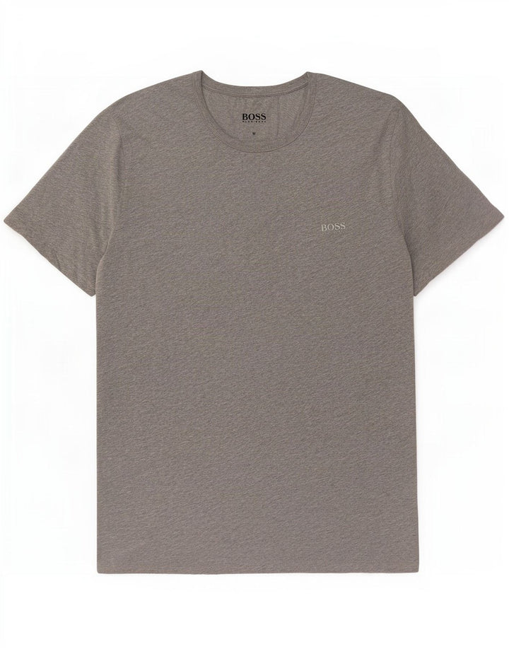 Hugo Boss Herre T-Shirt Top Medium Grey Bomuld