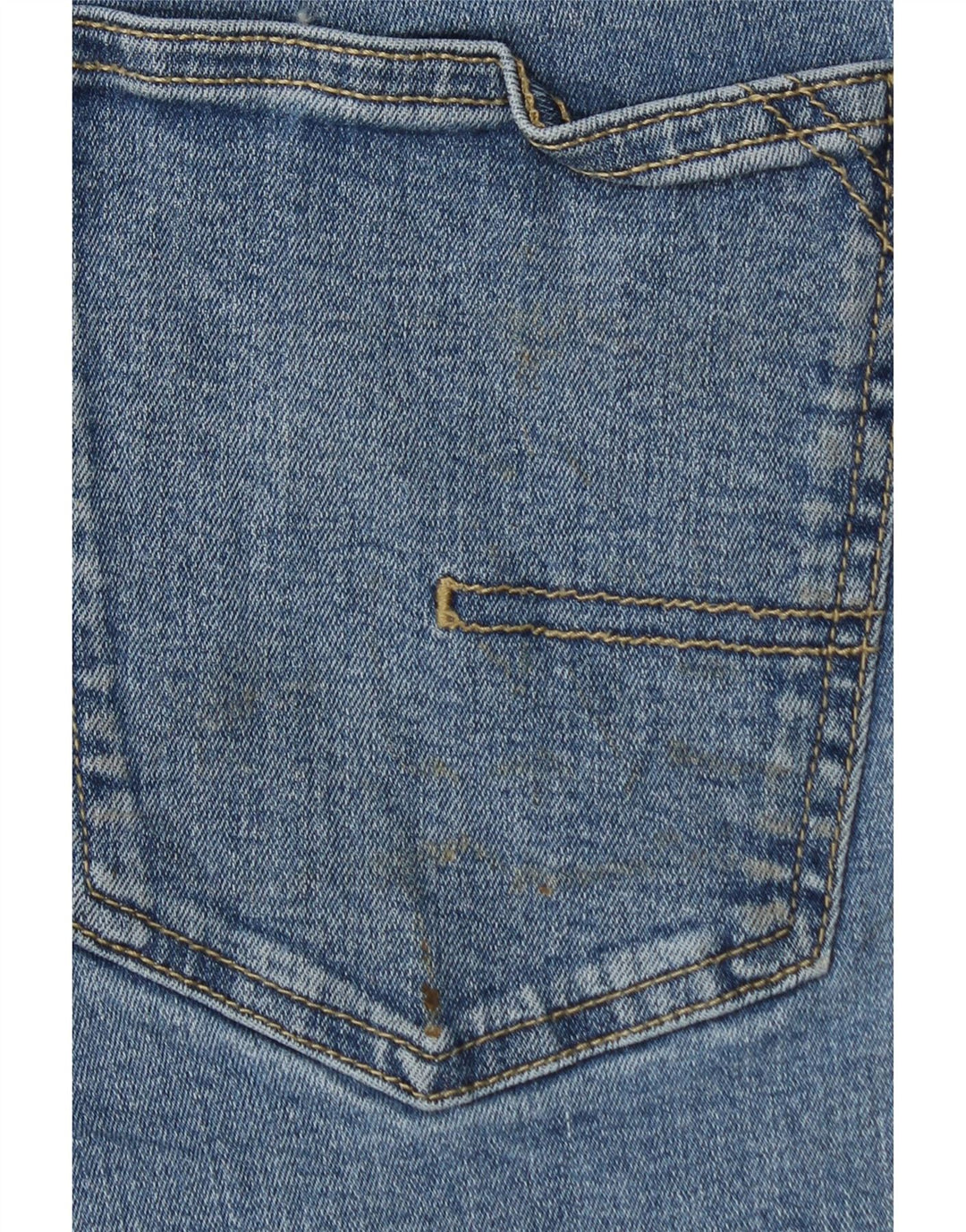 CALVIN KLEIN Herre Slim Straight Jeans W32 L30 Blå Bomuld