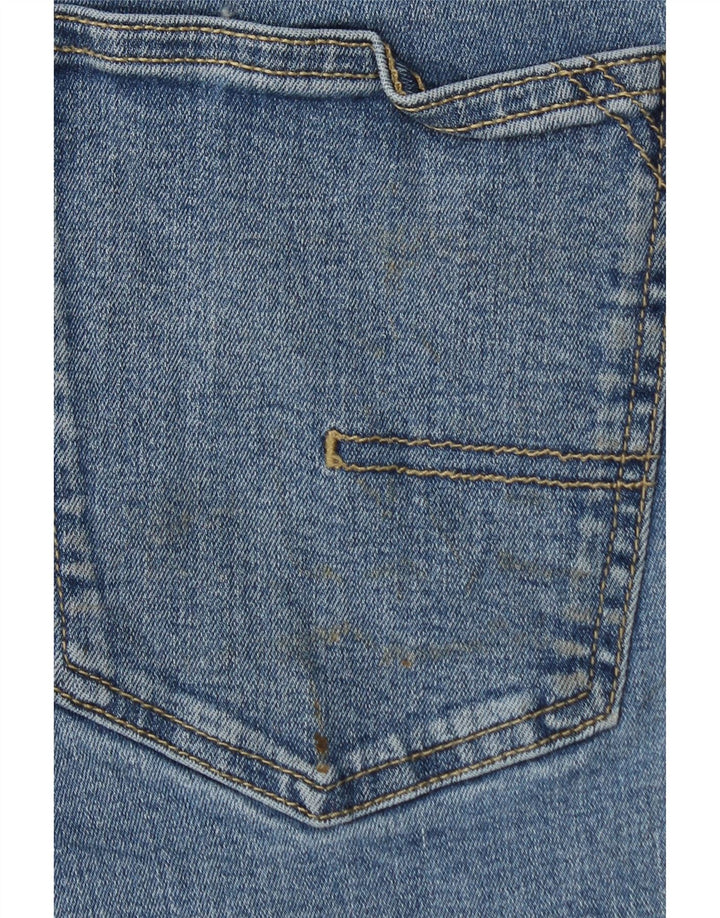 CALVIN KLEIN Herre Slim Straight Jeans W32 L30 Blå Bomuld