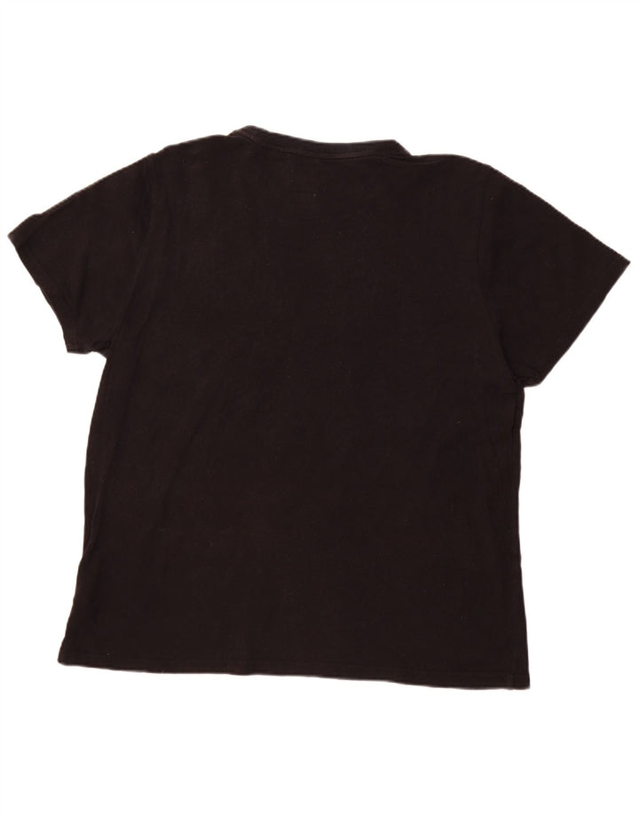 SUPERDRY Herre grafisk T-shirt top 2XL sort bomuld