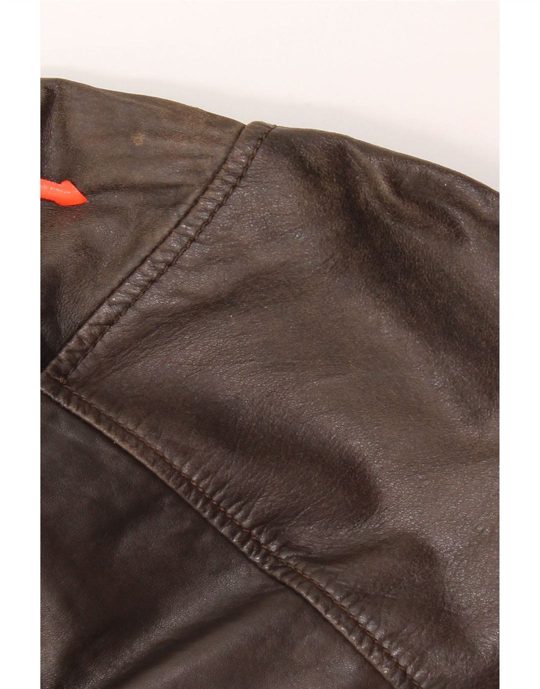 On Spirit Herre Bomber Læderjakke IT 48 Medium Brun Læder