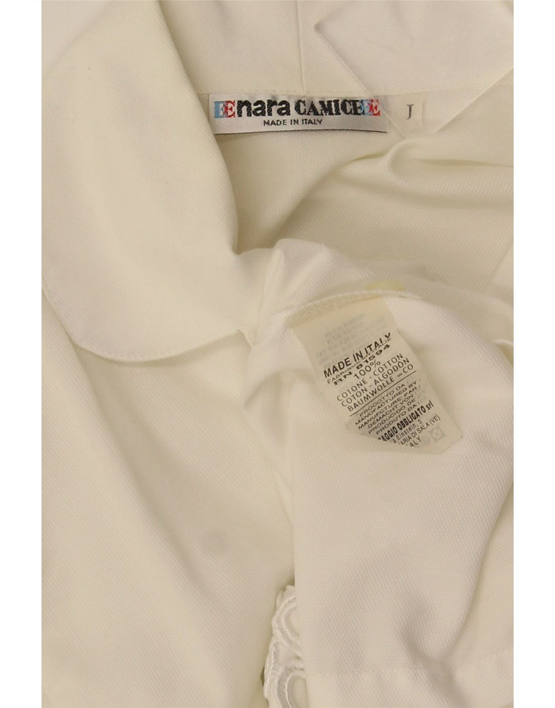 Naracamicee Kortærmet skjortebluse til kvinder UK 12 Medium White Bomuld