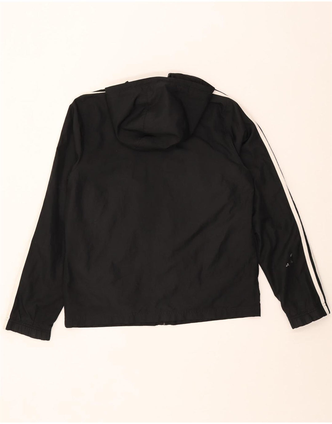 Adidas Dame Hættetrøje Topjakke UK 14 Stor Sort Polyester
