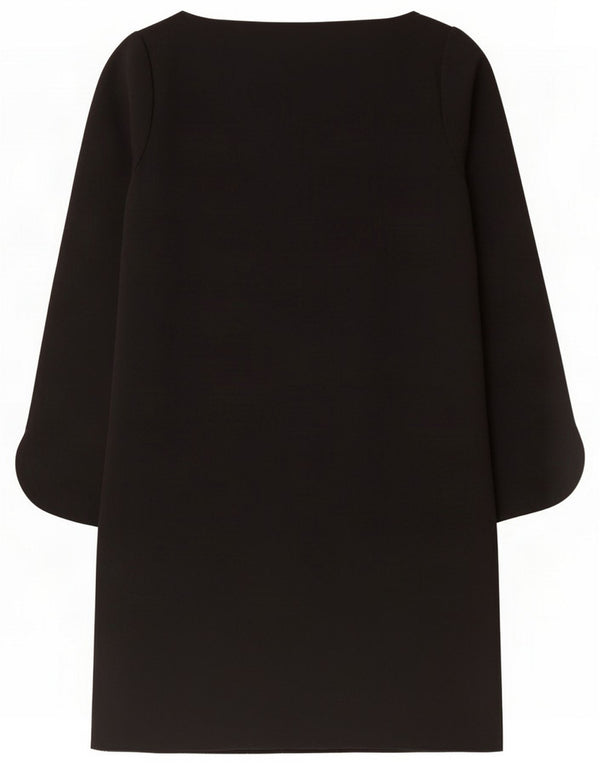 Zara Womens Regular Shift Dress UK 14 Large Black Polyester