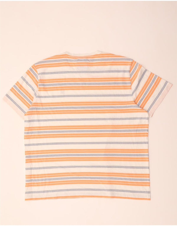 Crew Clothing Herre T-Shirt Top 3XL Hvidstribet bomuld
