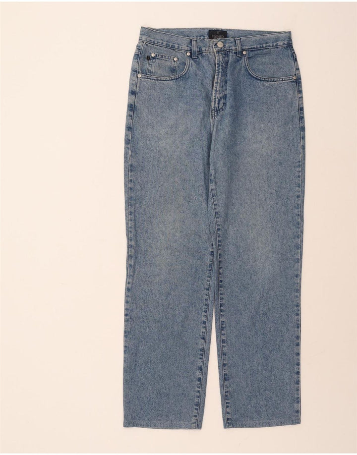 TRUSSARDI Mens Straight Jeans W34 L32 Blue Vintage Trussardi and Second-Hand Trussardi from Messina Hembry 