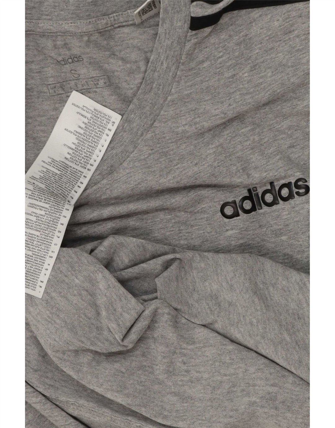 Adidas Herre T-Shirt Top Lille Grå Bomuld