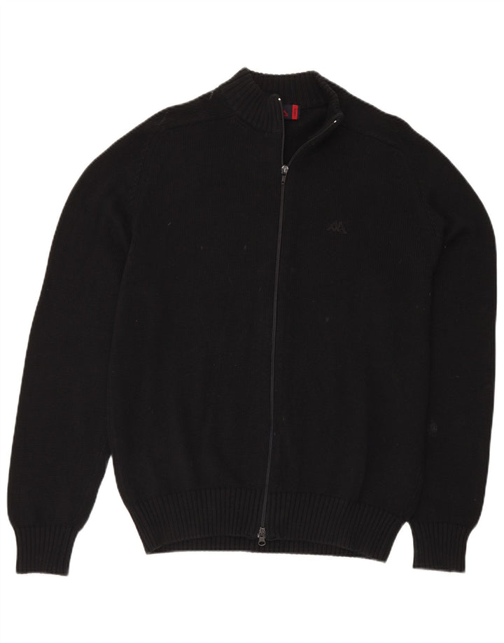 KAPPA Herre cardigan sweater Stor sort bomuld