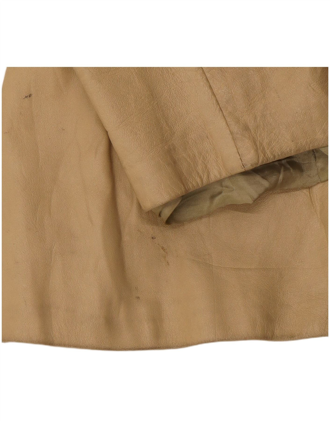 Vintage dame læderjakke IT 46 Large Beige