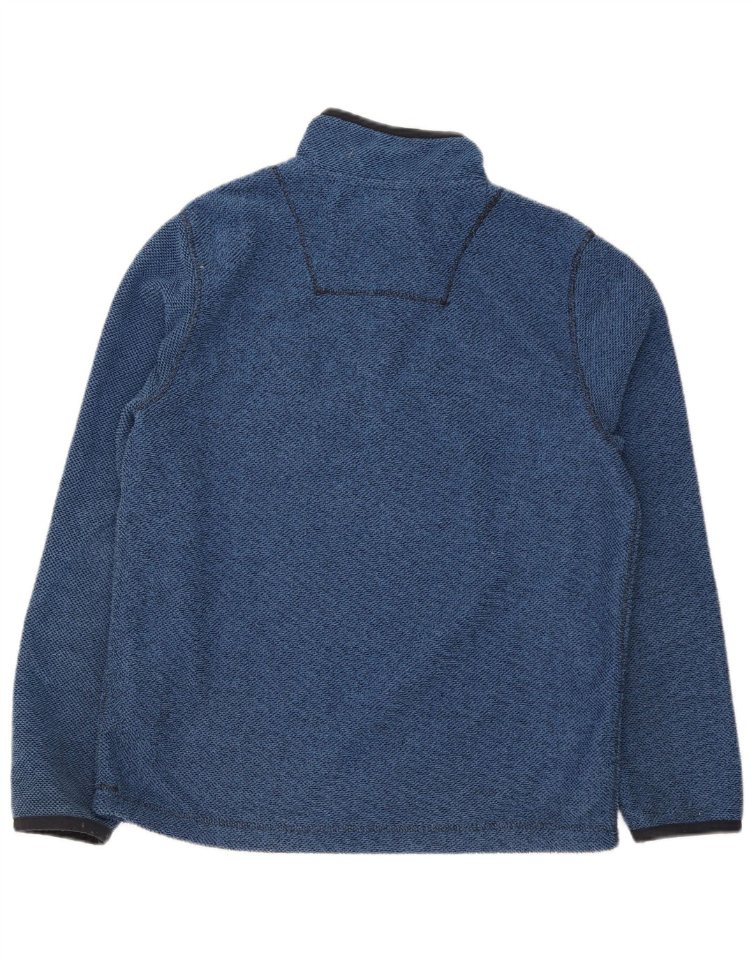 Weird Fish Herre Zip Neck Fleece Jumper Stor Blå Polyester