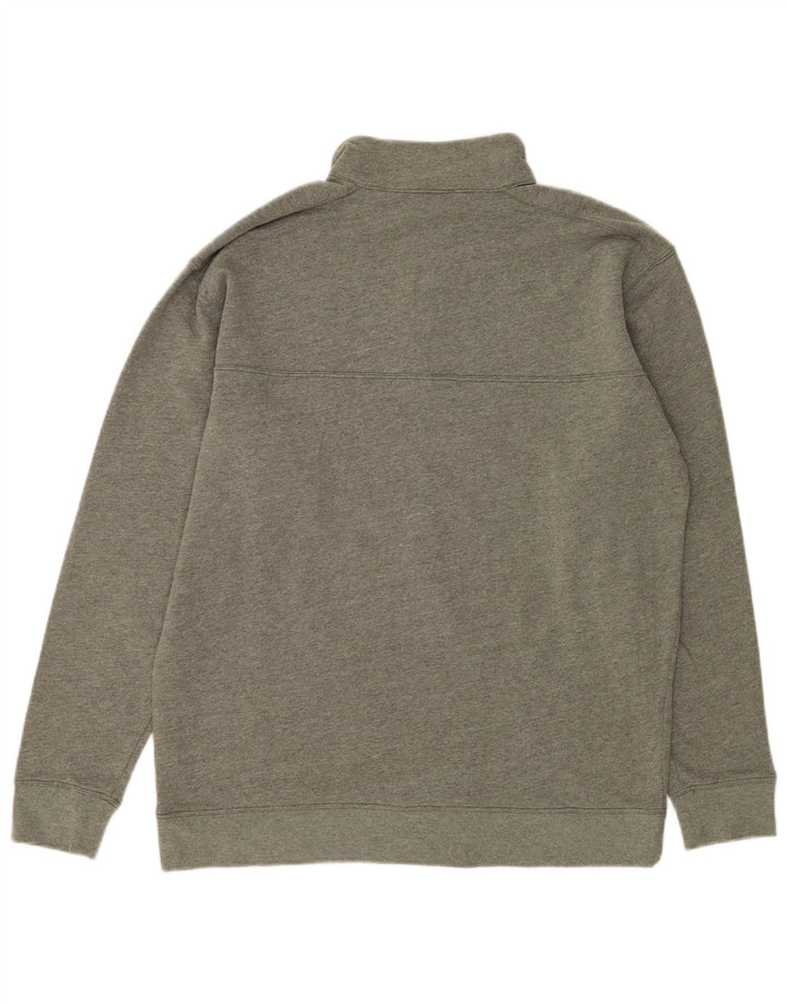 Columbia Sweatshirt med lynlås til mænd, stor grå bomuld