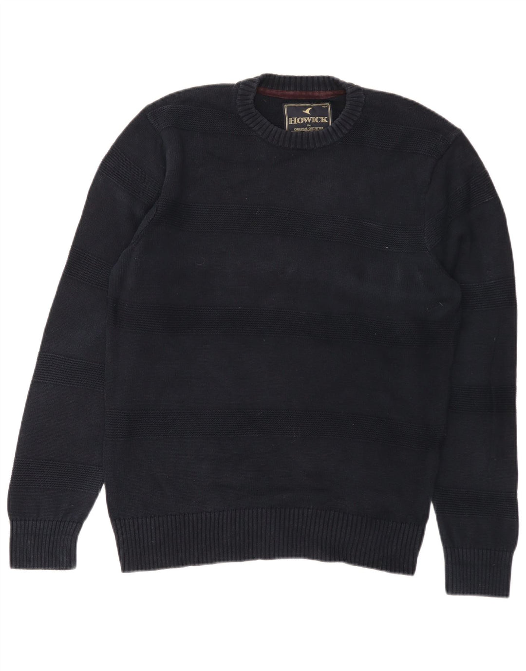 Howick Herre Crew Neck Jumper Sweater Medium Navy Blue Bomuld