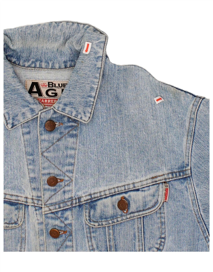 CARRERA Boys Graphic Denim Jacket 11-12 Years Large Blue Cotton Vintage Carrera and Second-Hand Carrera from Messina Hembry 