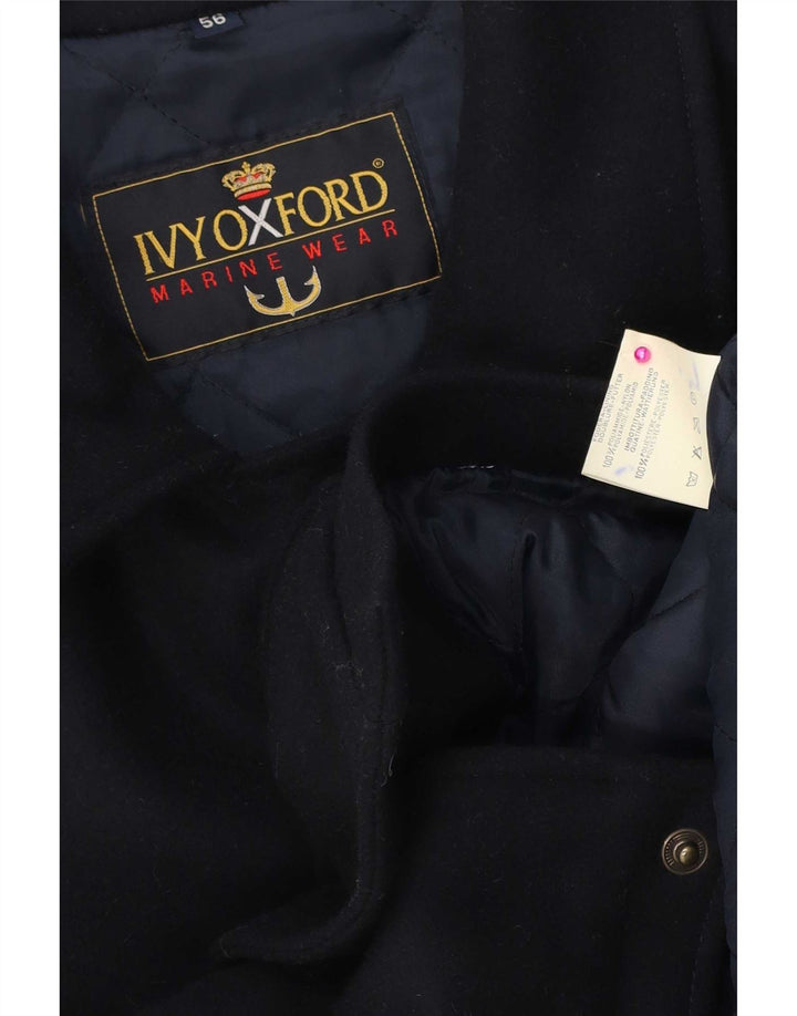 Ivy Oxford Herre Bomber Windbreaker Jacket IT 56 3XL Navy Blue