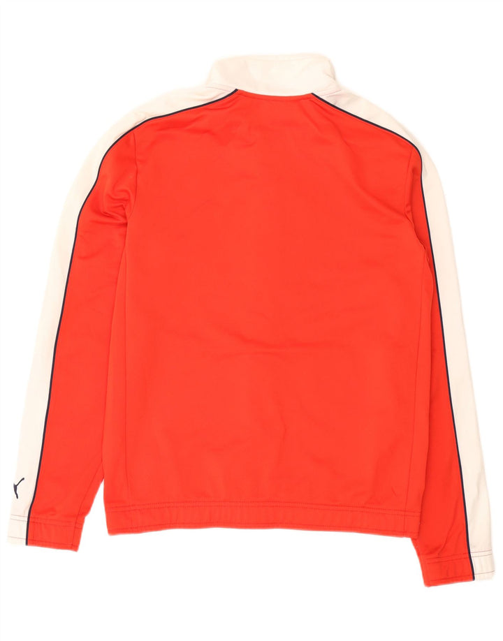 PUMA Herre grafisk træningsdragt Topjakke Lille Rød Colourblock Polyester