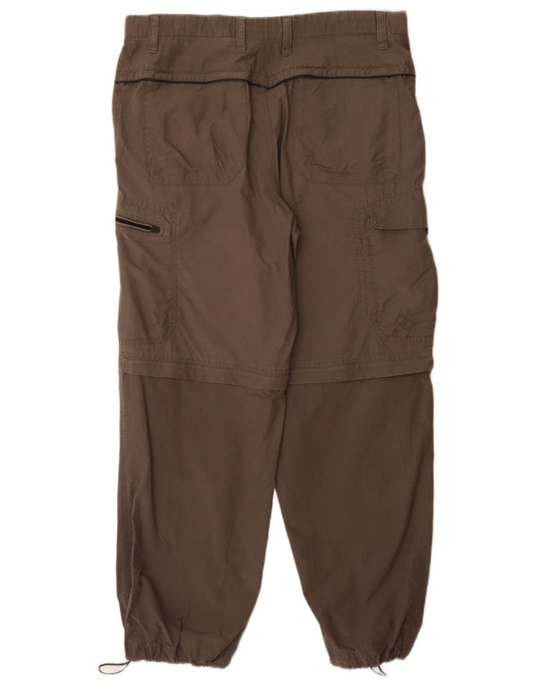 Marks & Spencer Mens Joggers Cargo Trousers W34 L29 Grey Cotton