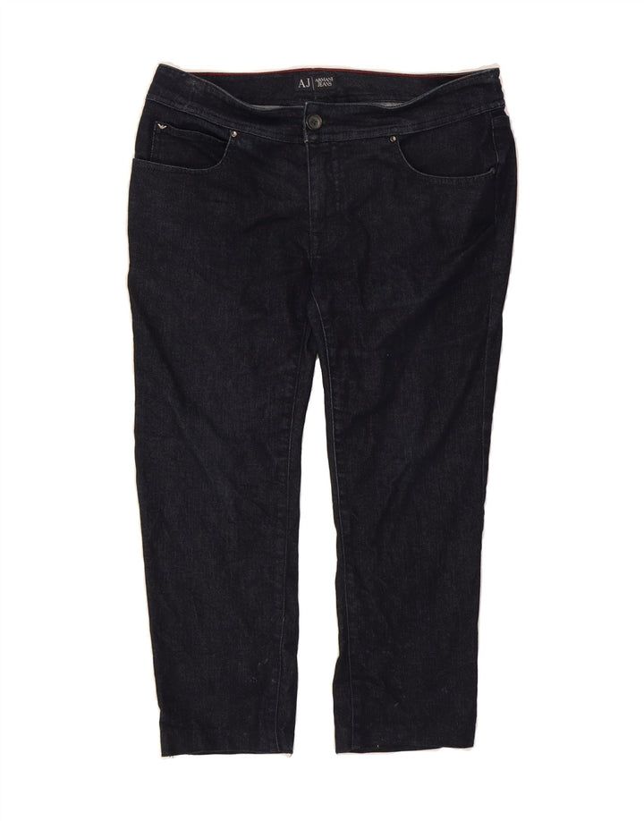 ARMANI Womens Slim Capri Jeans W32 L23 Navy Blue Vintage Armani and Second-Hand Armani from Messina Hembry 