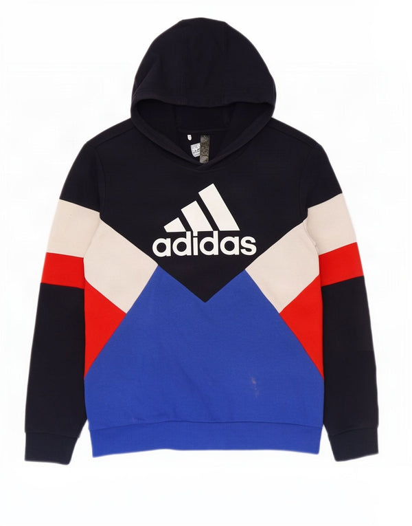 Adidas Grafisk hættetrøje til drenge 13-14 år Flerfarvet Colourblock