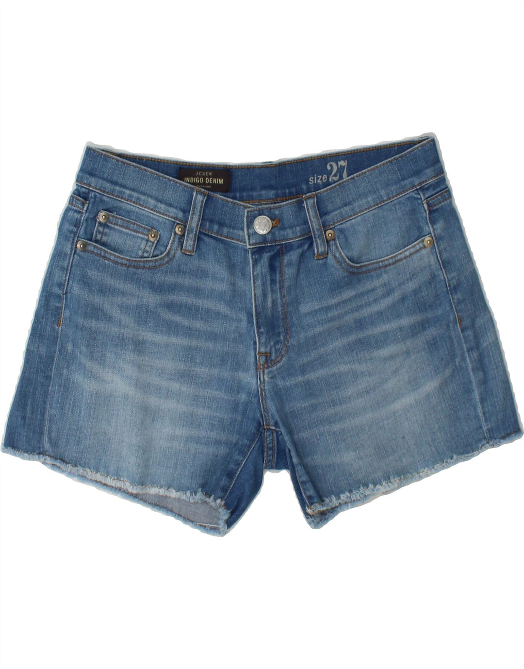 J. CREW Womens Indigo Denim Shorts W27 Small Blue Cotton Vintage J. Crew and Second-Hand J. Crew from Messina Hembry 