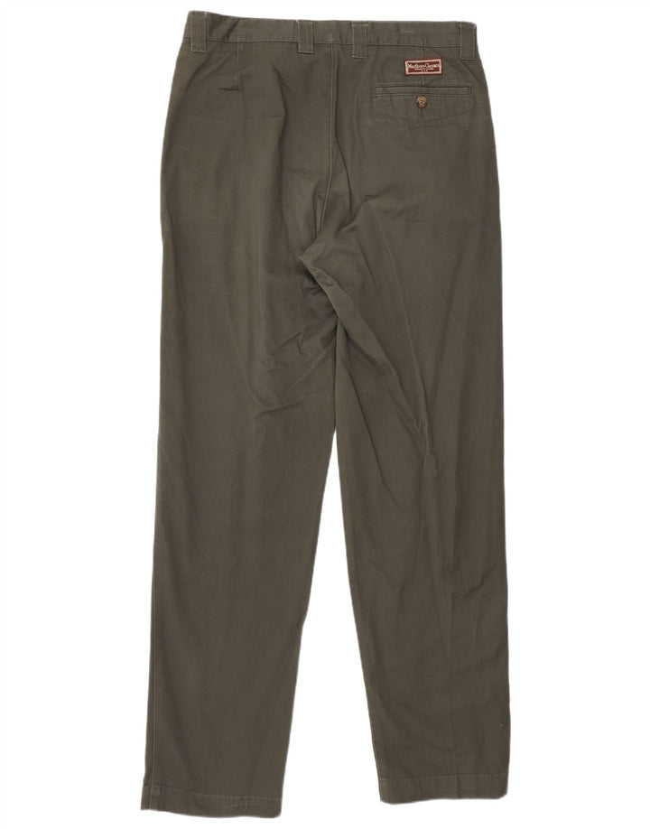 MARLBORO CLASSICS Herre-Pegged Chino-bukser EU 50 Large W34 L34 Khaki