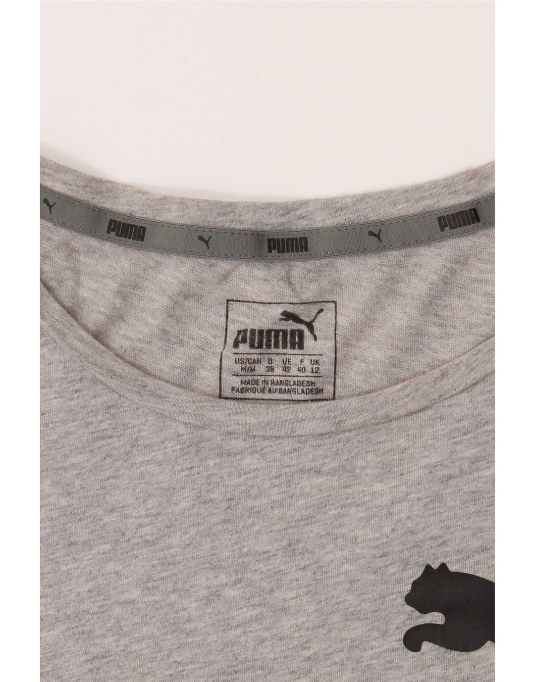 Puma Grafisk T-shirt top til kvinder 12 mellemgrå