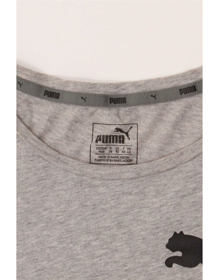 Puma Grafisk T-shirt top til kvinder 12 mellemgrå