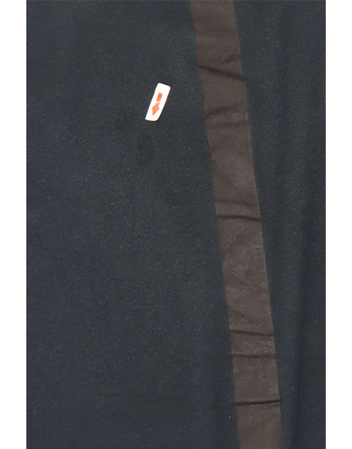 Puma Herre grafisk T-shirt Top Medium Marineblå Colourblock Bomuld