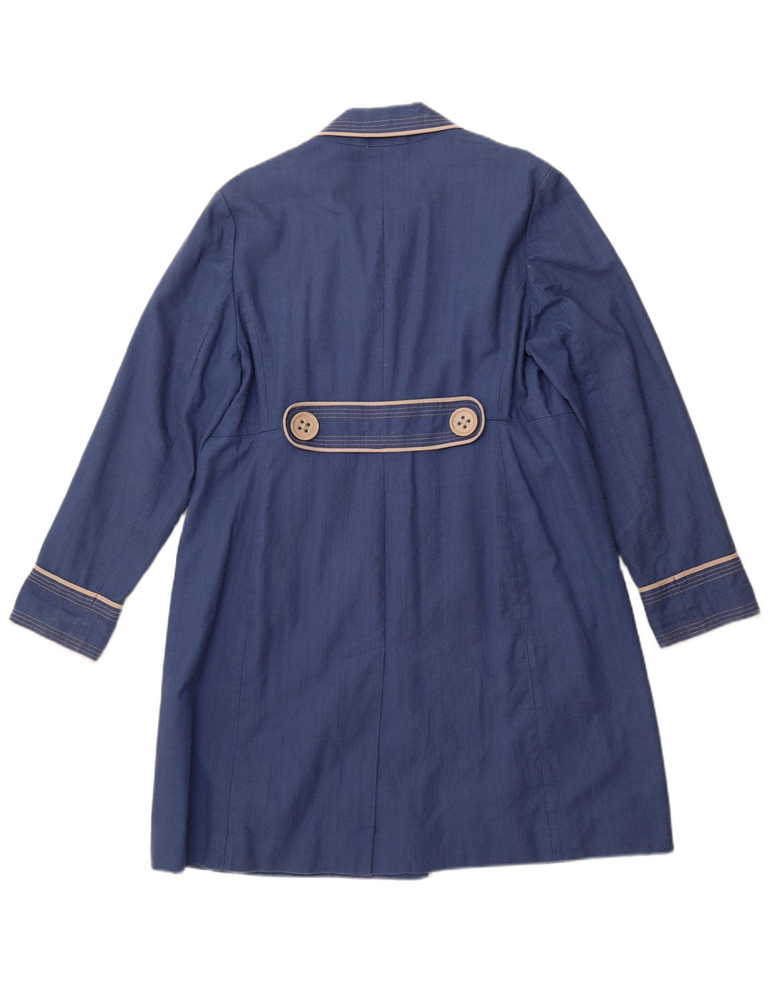 BODEN Womens Overcoat UK 20 2XL Blue Cotton