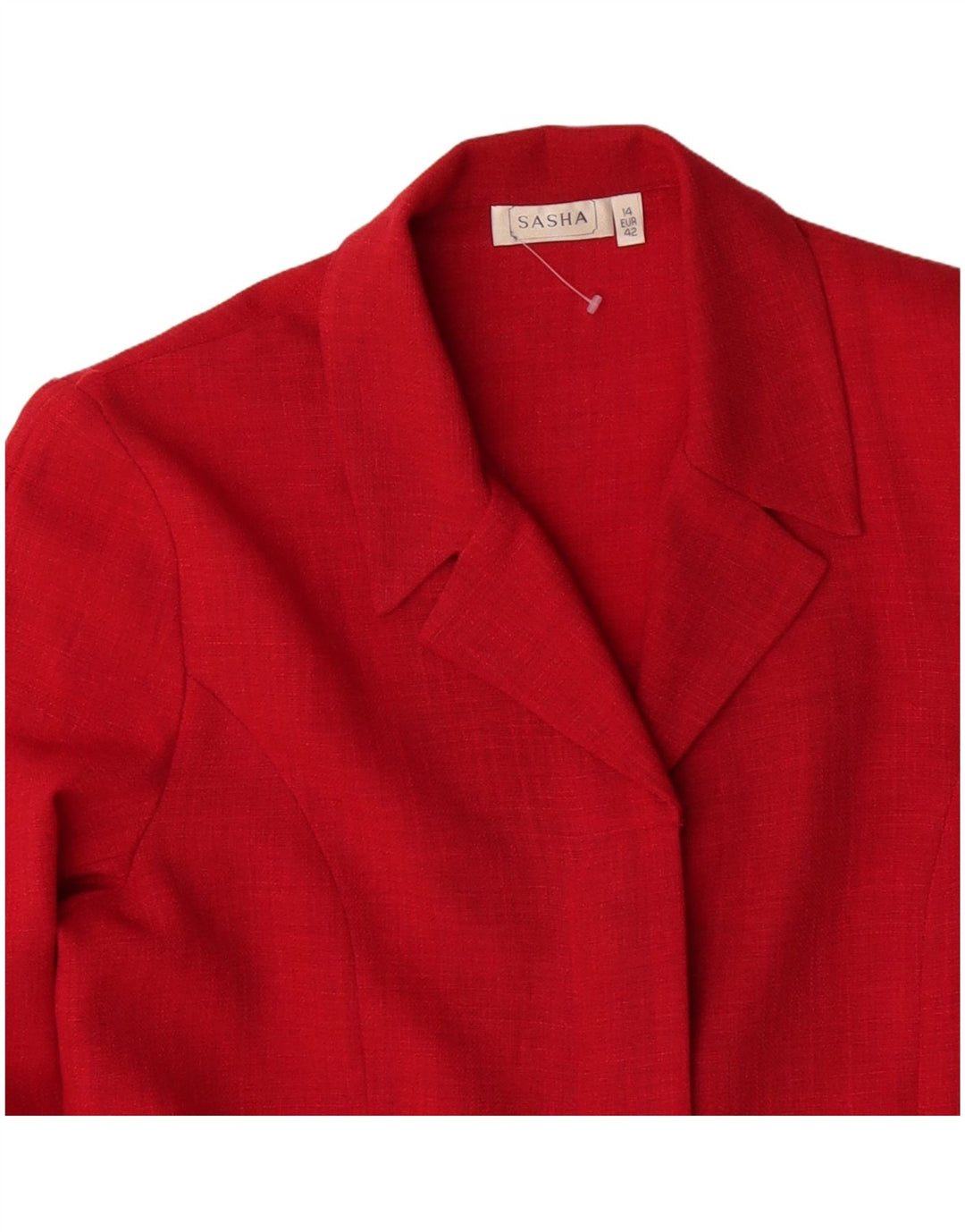 Sasha Dame Blazer Jacket EU 42 Large Rød Polyester Classic