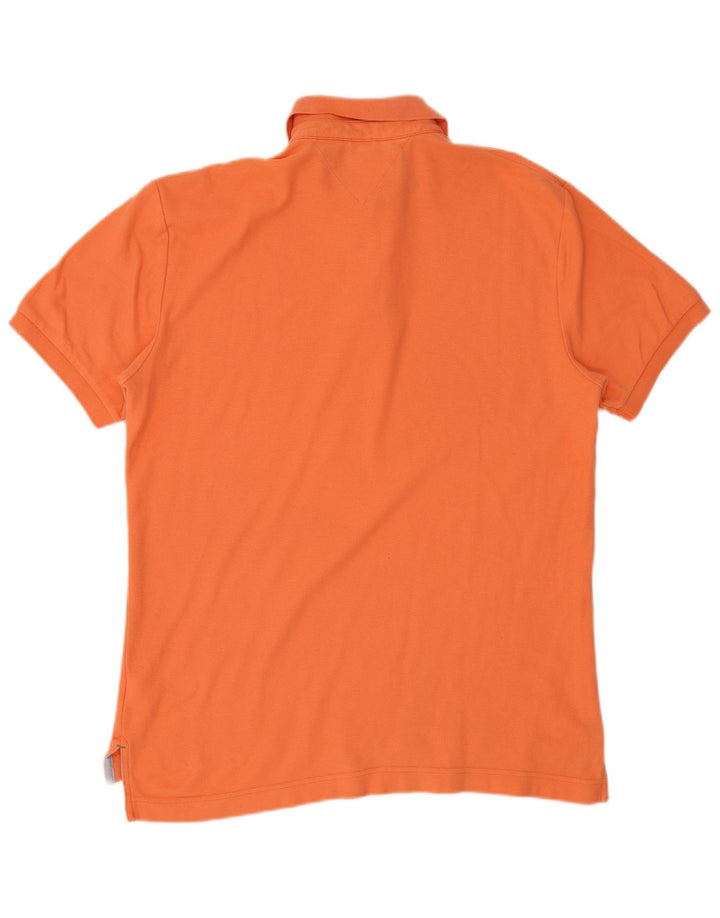 Tommy Hilfiger Herre Polo Shirt Stor Orange Bomuld