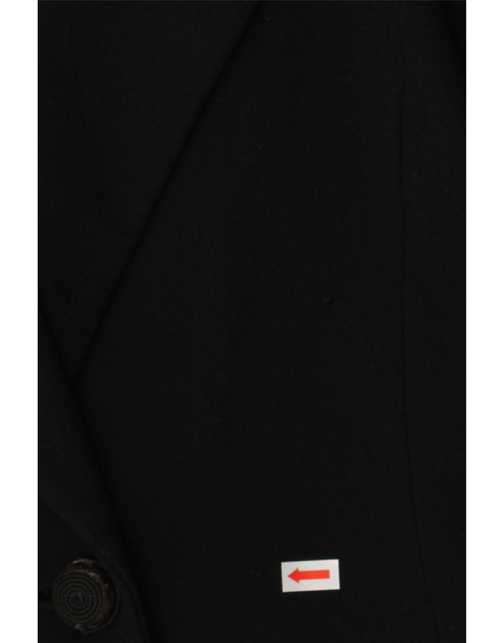 MILA SCHON Womens 1 Button Blazer Jacket IT 42 Medium Black Vintage Mila Schon and Second-Hand Mila Schon from Messina Hembry 