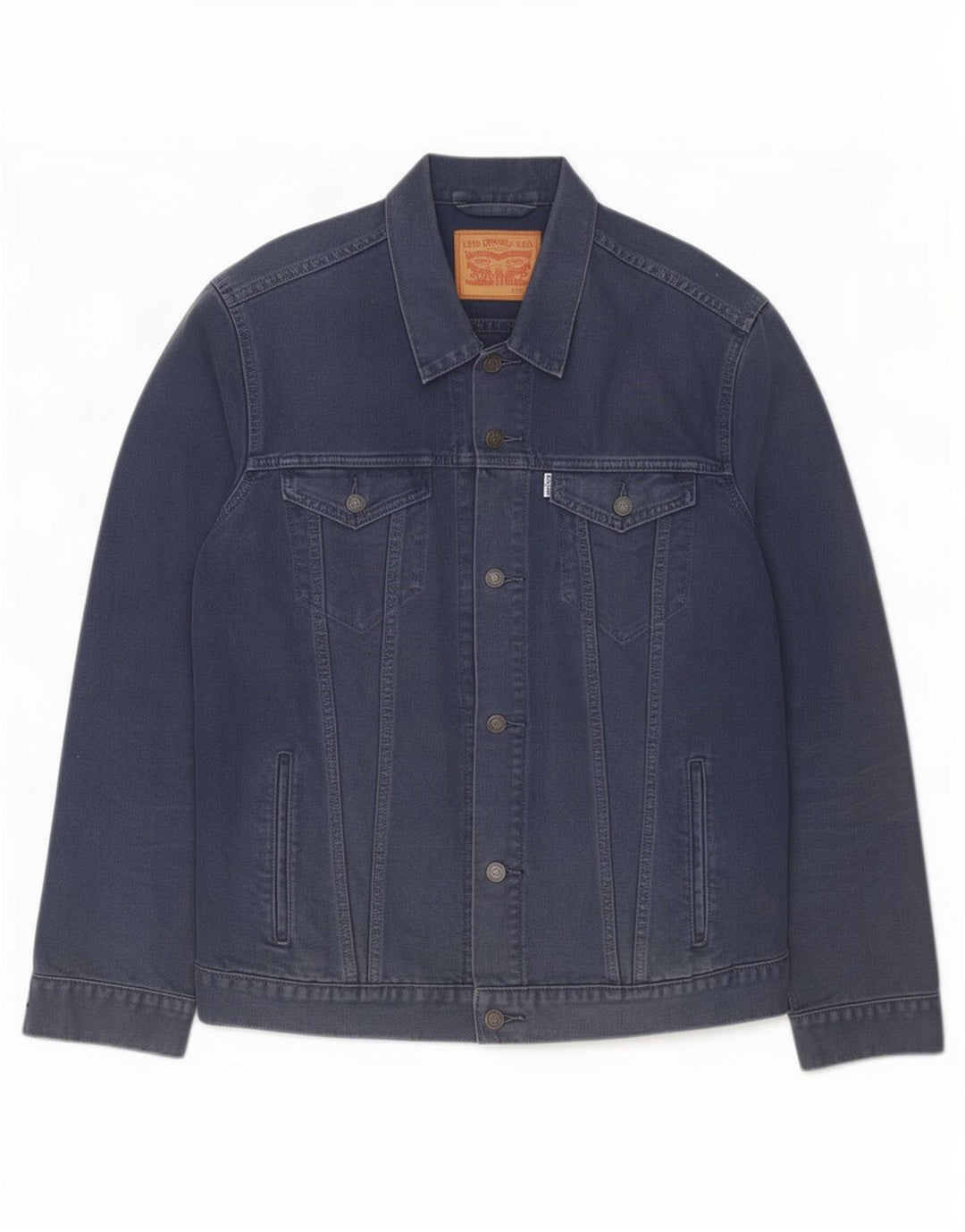 Levi's Denimjakke til mænd UK 42 XL Navyblå bomuld