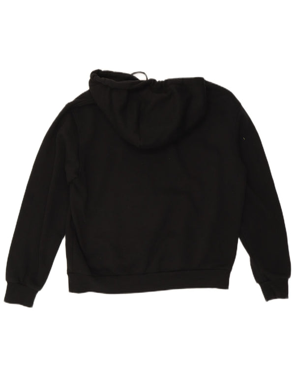 CONVERSE hættetrøje til kvinder UK 14 Medium Sort bomuld