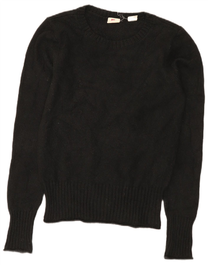 Levi's Dame Boat Neck Jumper Sweater UK 10 Lille sort polyamid