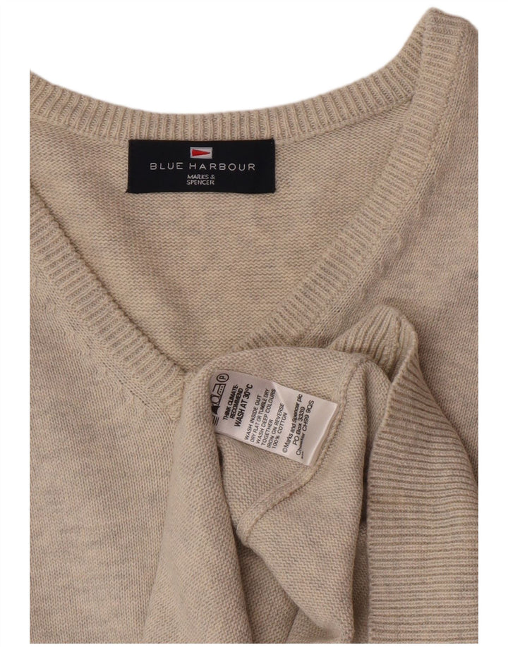 Marks & Spencer Herre Blue Harbor Vest Tank Top UK 41/43 Large Beige