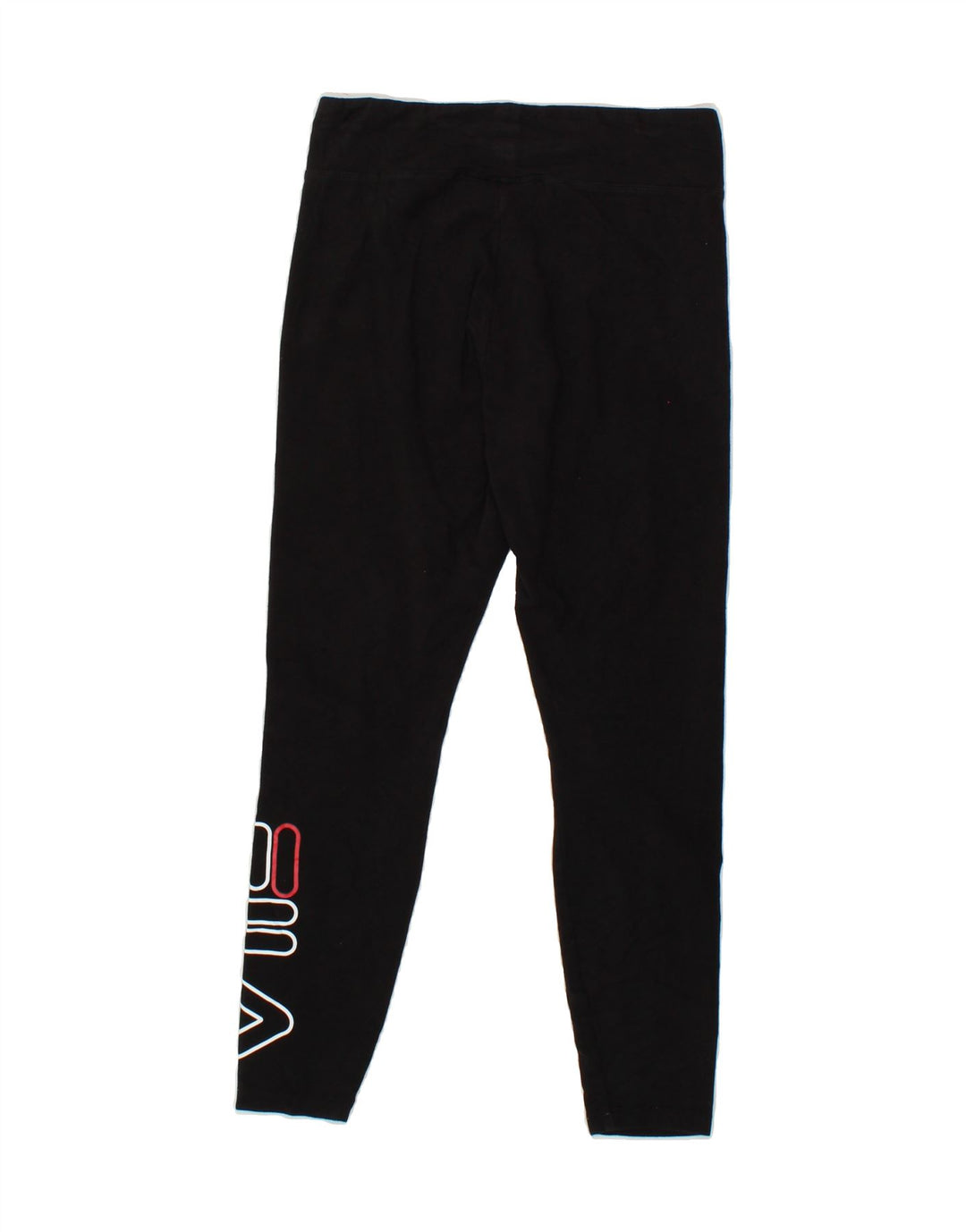 FILA Womens Graphic Leggings UK 10 Small  Black Cotton Vintage Fila and Second-Hand Fila from Messina Hembry 