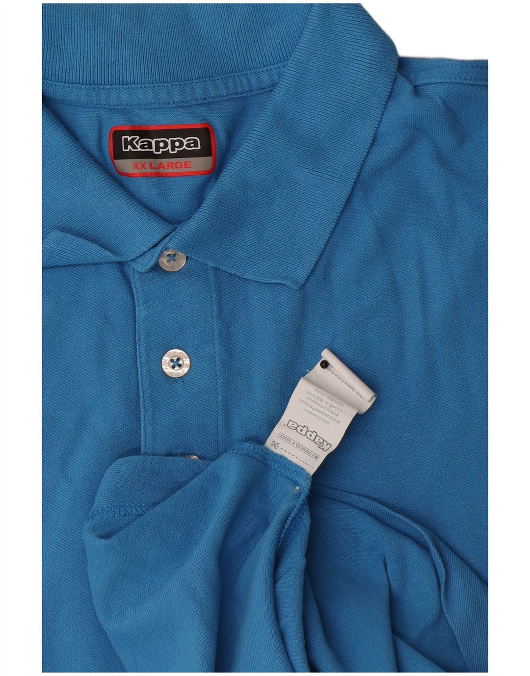 Kappa herre poloshirt 2XL blå bomuld