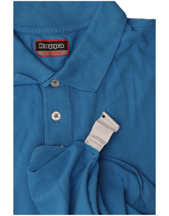Kappa herre poloshirt 2XL blå bomuld