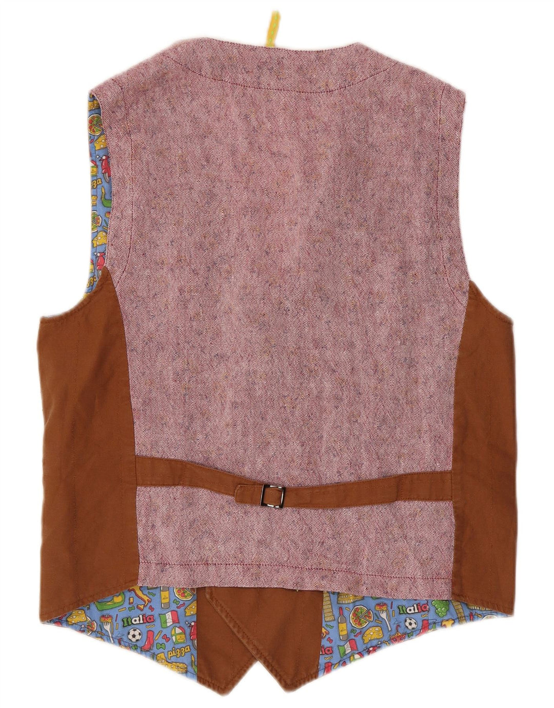 Berna herre dobbeltradet vest medium brun bomuld