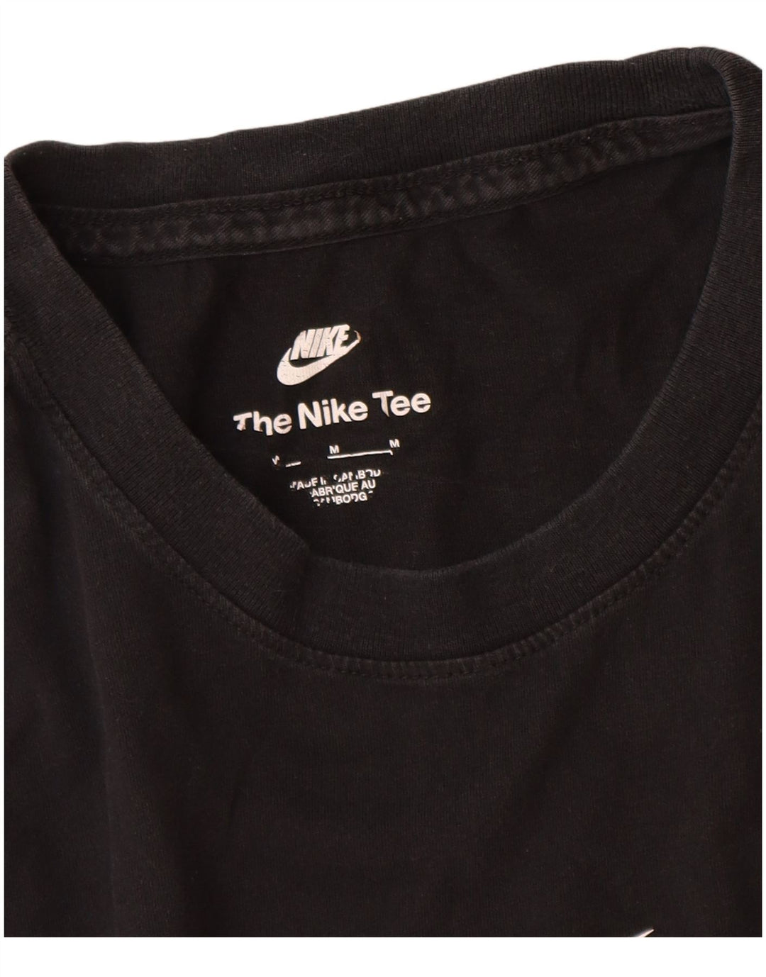 Nike Herre grafisk T-shirt Top Medium Sort Bomuld