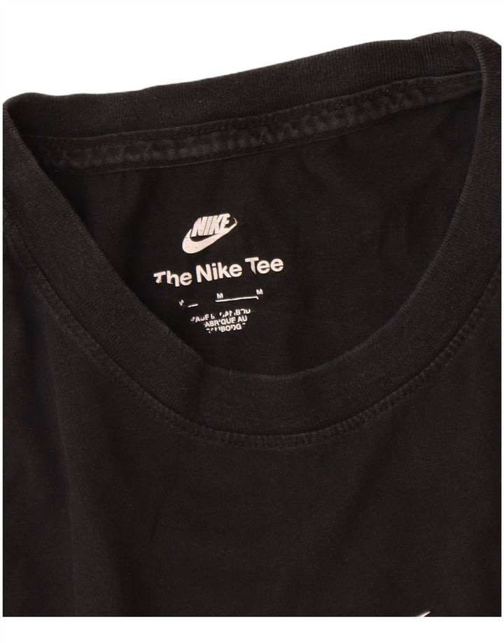 Nike Herre grafisk T-shirt Top Medium Sort Bomuld