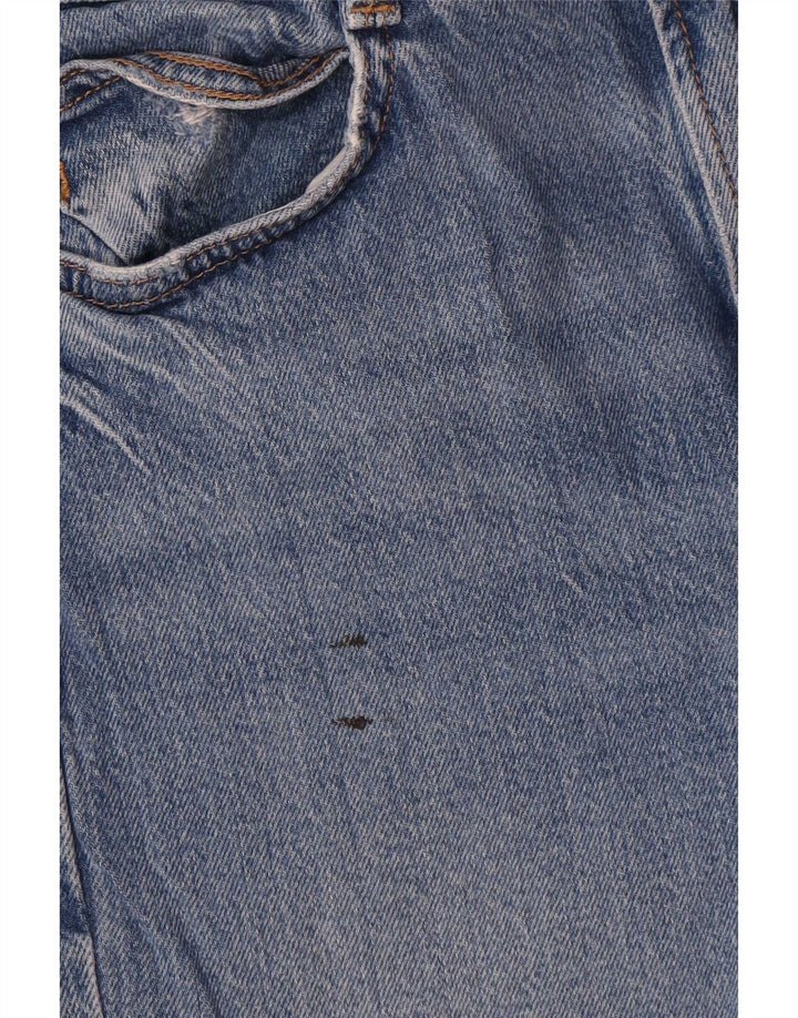 Zara Dame Straight Jeans EU 36 Small W26 L27 Blå Bomuld