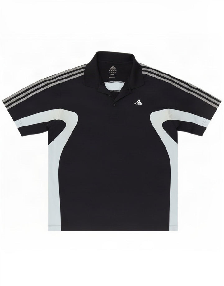 Adidas Polo Shirt til mænd Stor Sort Colourblock Polyester