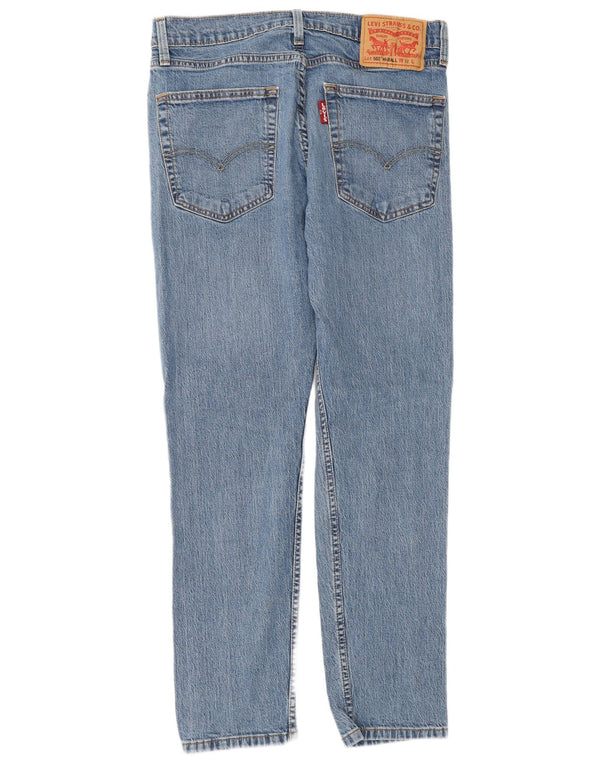 Levi's Herre 502 Hi-Ball tilspidsede jeans W32 L30 blå bomuld