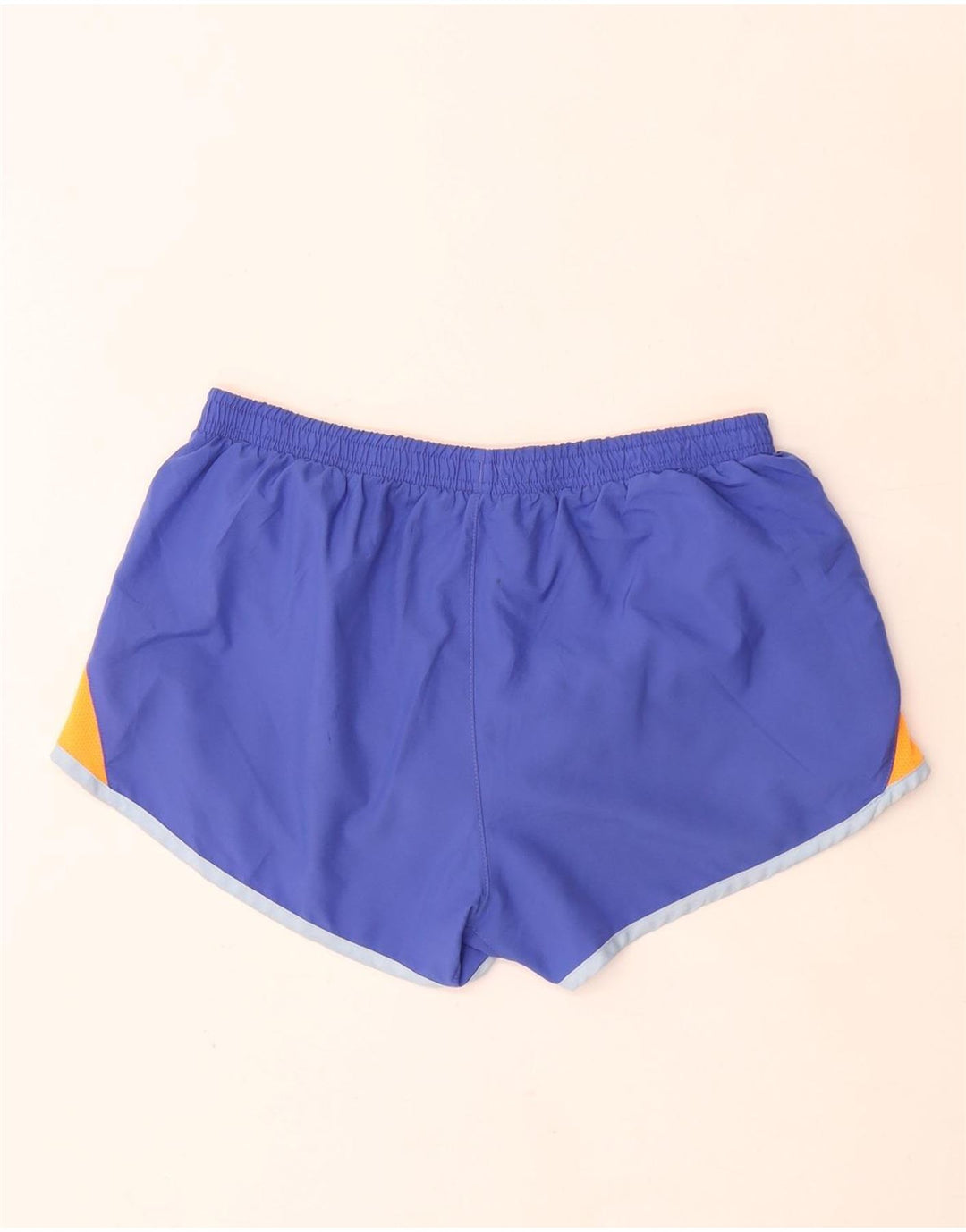 Nike sportsshorts til kvinder UK 14 Medium Blue Colourblock Polyester