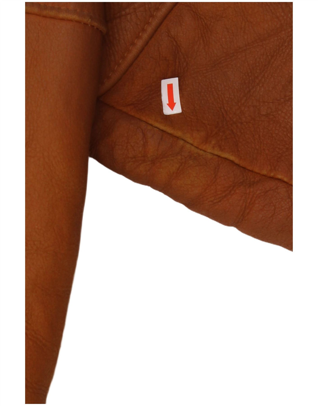 MABRUN Herre Shearling Jacket UK 36 Lille brunt læder