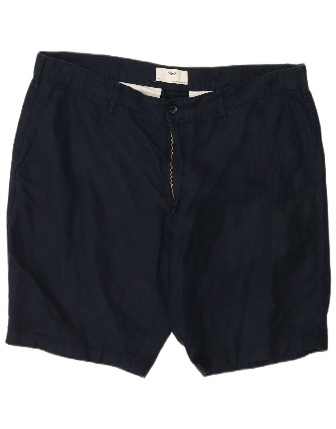 Marks & Spencer Herre Chino Shorts W38 XL Marineblå Bomuld