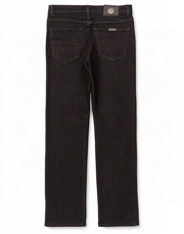Trussardi Straight Jeans til mænd W32 L32 Sort bomuld