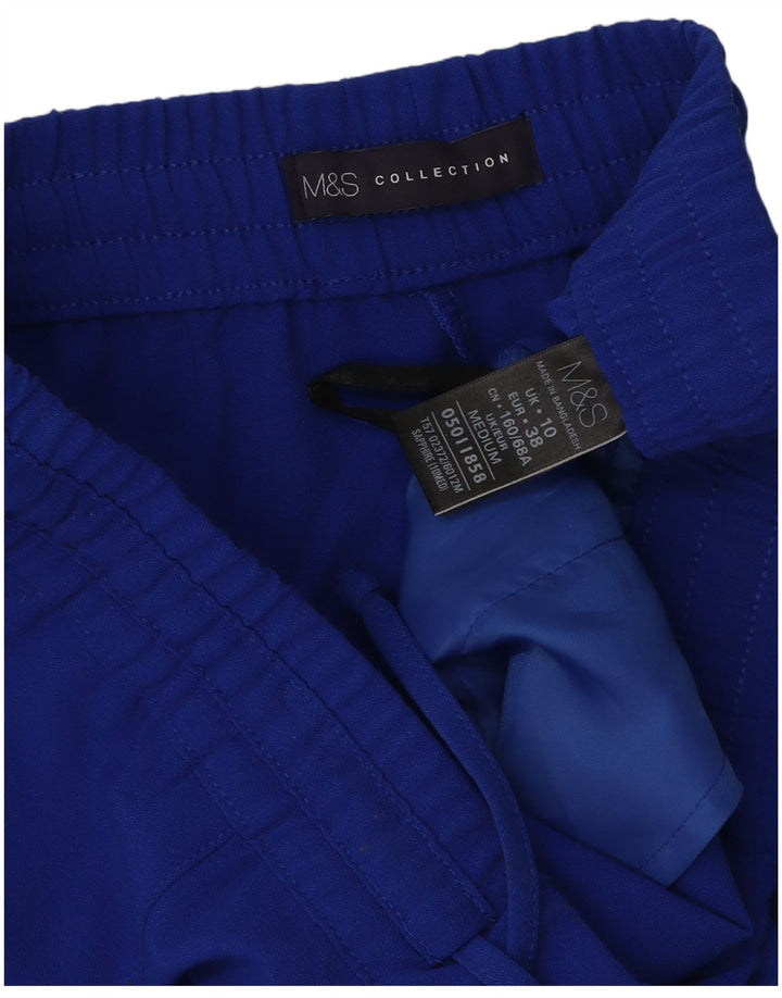 Marks & Spencer Træningsdragtsbukser til kvinder UK 10 Små blå polyamid